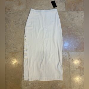 Guess Women’s Cream Yoshi Caged Knit Midi Skirt- NWT